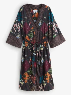 Never Fully Dressed Satin Long Line Robe