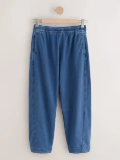 Normaal blauw - Denim Jersey Broeken met Barrel jeans