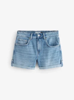 Normaal blauw - Denim jongensshort