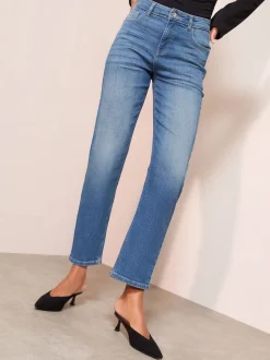 Normaal blauw - Friends Like These Ankle Straight Leg Jeans
