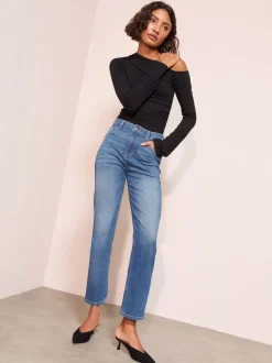 Normaal blauw - Friends Like These Ankle Straight Leg Jeans
