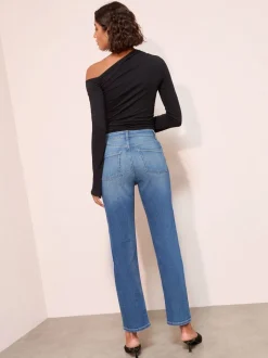 Normaal blauw - Friends Like These Ankle Straight Leg Jeans