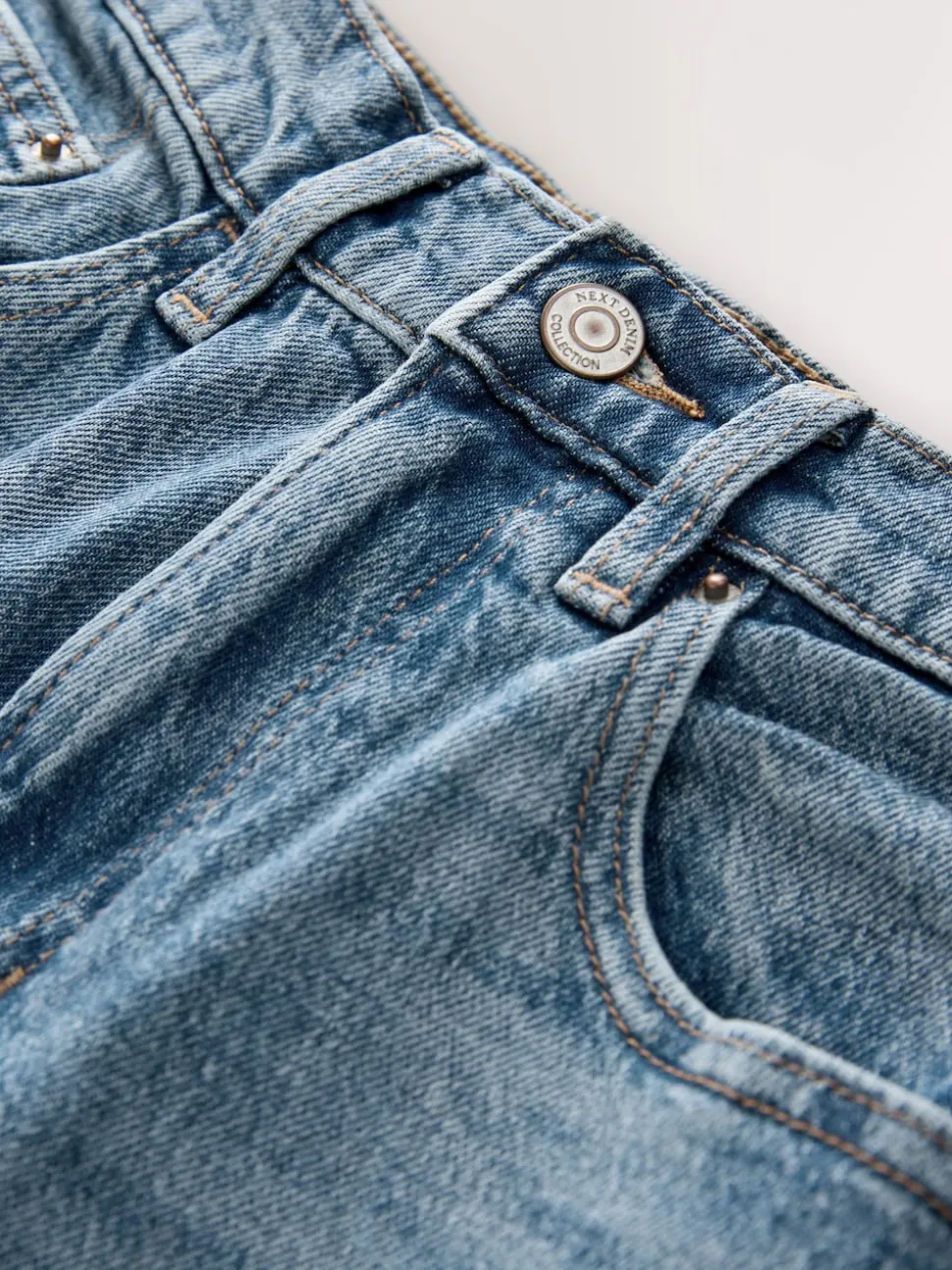 Normaal blauw - Hourglass comfortabele mom jeans met stretch en stretch