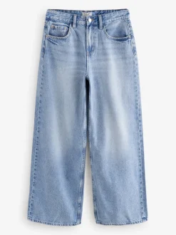 Normaal blauw - Jeans met wijde pijpen