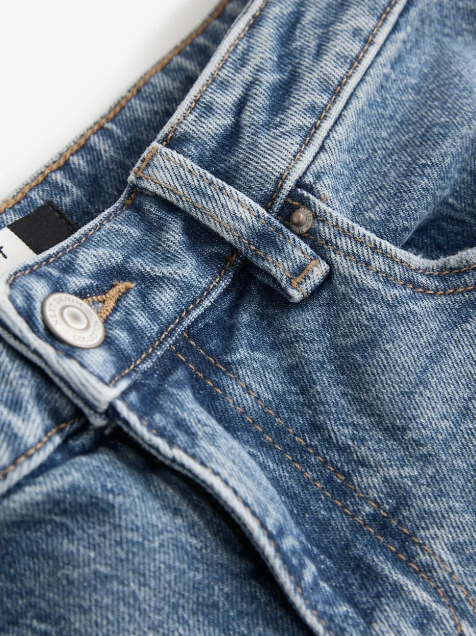 Normaal blauw - Knielange Bermuda denim shorts