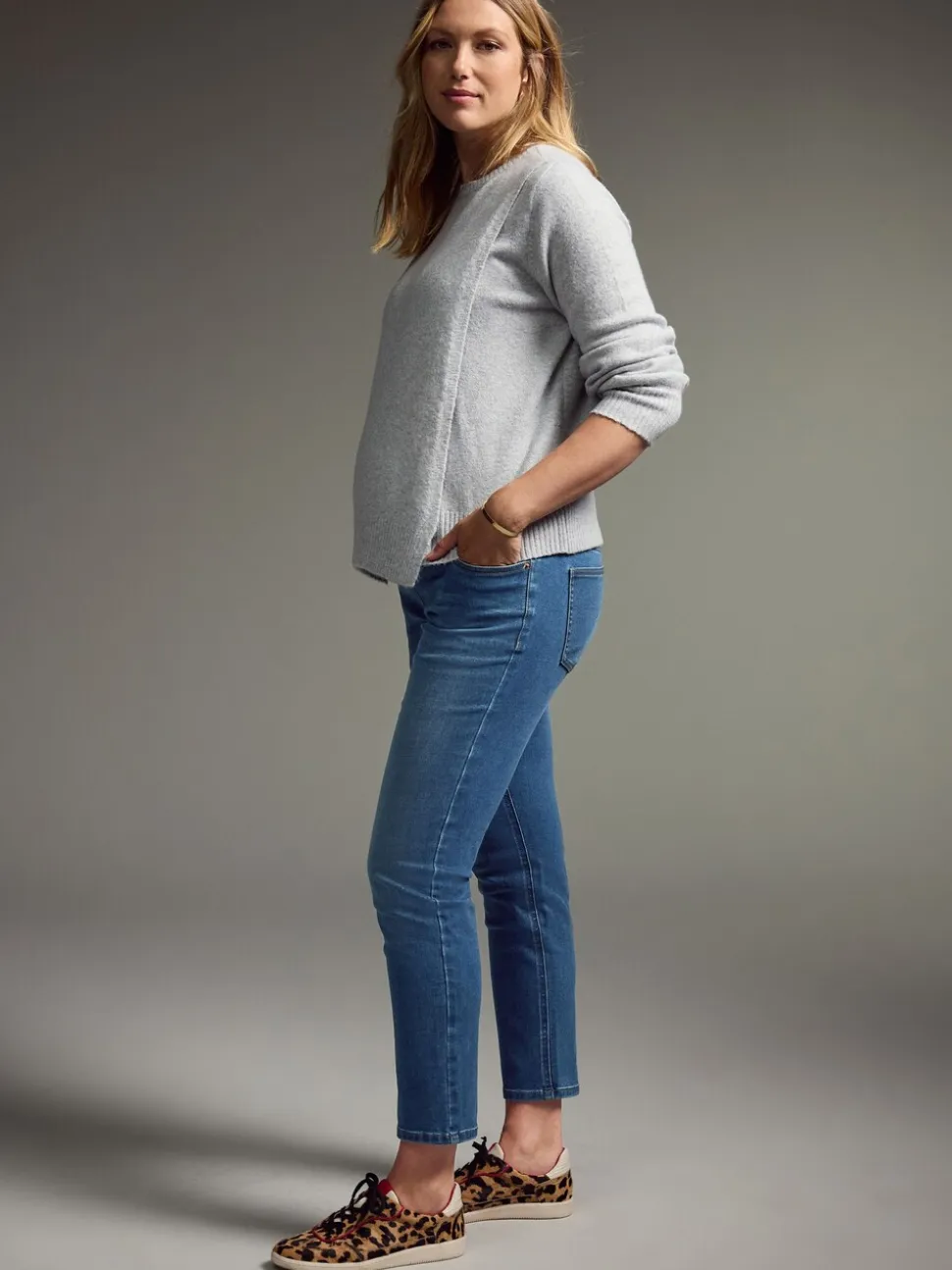 Normaal blauw - Mom zwangerschap Denim Jeans