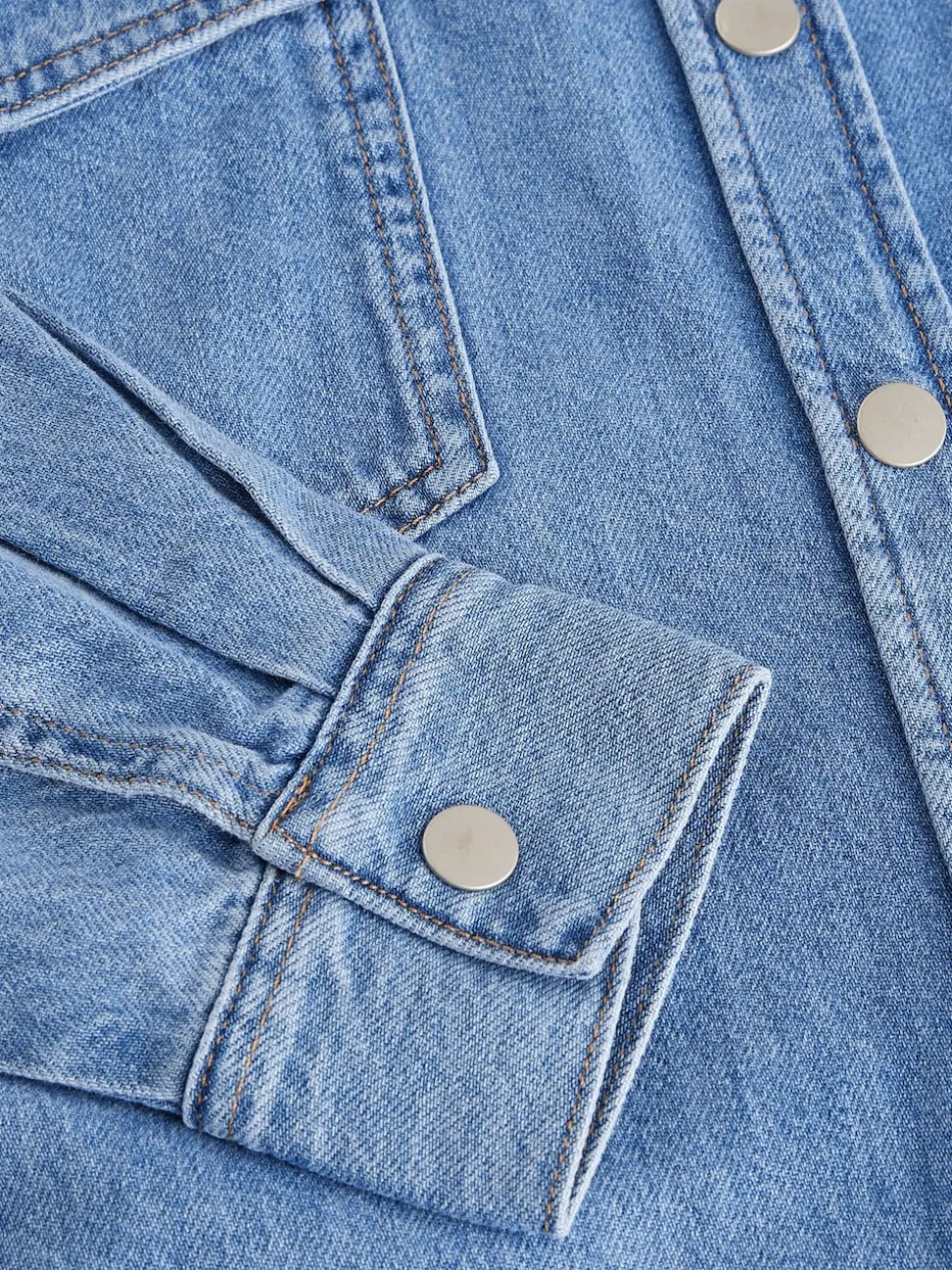 Normaal blauw - Oversized denim overhemd