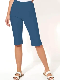 Normaal blauw - Roman - Knielange stretchshort