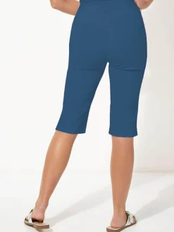 Normaal blauw - Roman - Knielange stretchshort