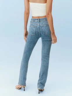 Normaal blauw - Superzachte bootcut-jeans