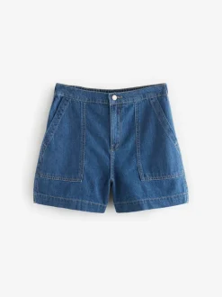 Normaal blauw - Utility Lichtgewicht 100% katoenen denim shorts