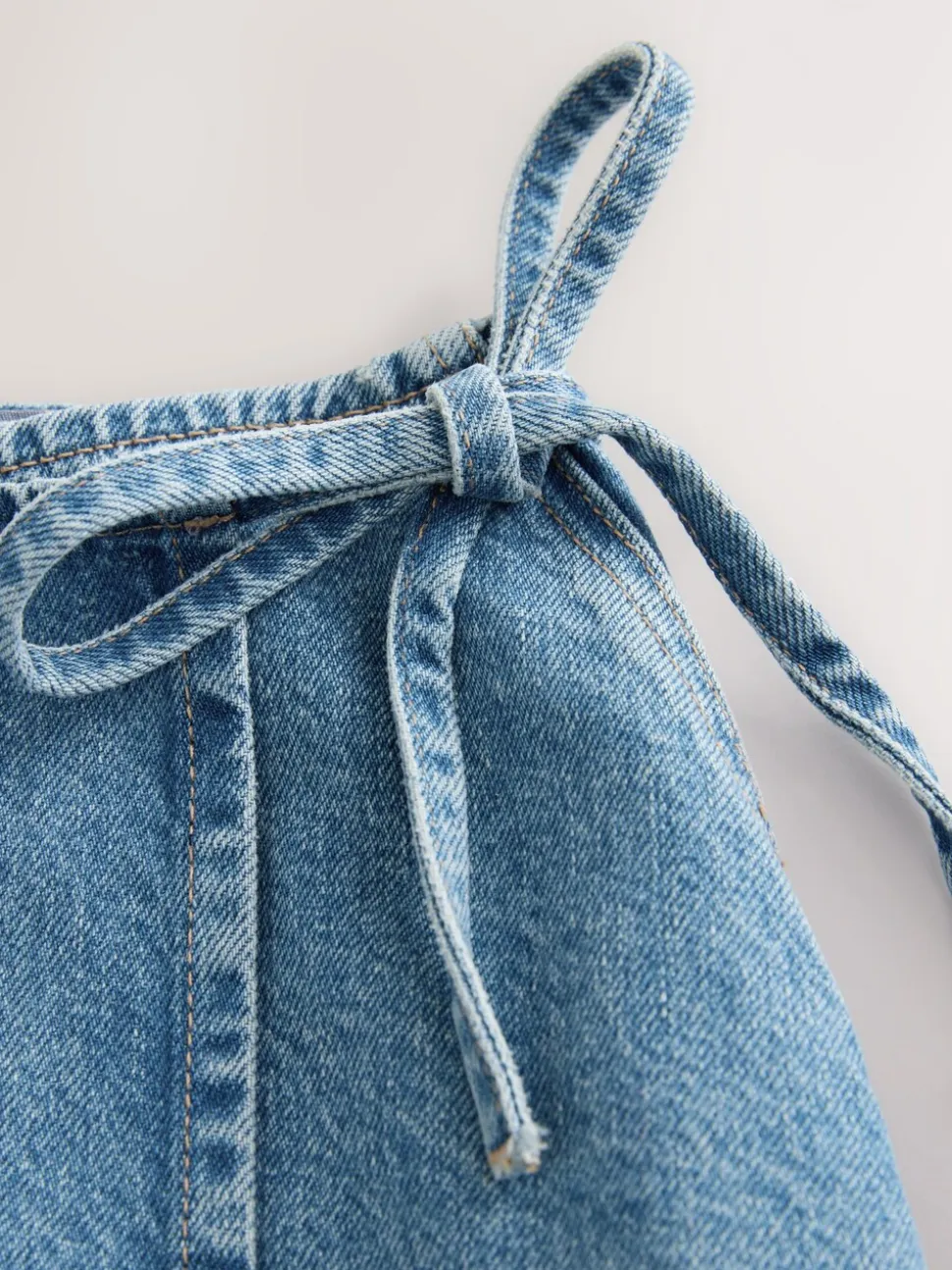 Normaal blauw - Wrap Maxi Denim Skirt