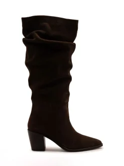 Off The Hook Muswell Suede Knee High Slouch Boots