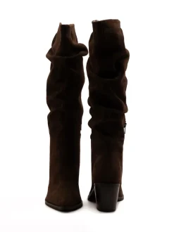 Off The Hook Muswell Suede Knee High Slouch Boots