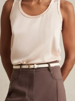 Off White - Reiss - Holly - Smalle leren riem