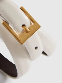 Off White - Reiss - Holly - Smalle leren riem