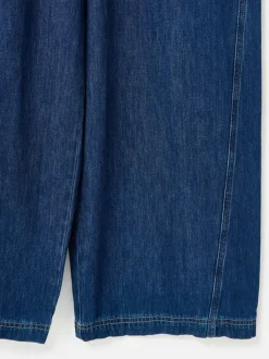 Oliver Bonas Denim V-Neck Tie Waist Jumpsuit
