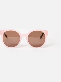 Oliver Bonas Faux Tortoiseshell Round Acetate Sunglasses