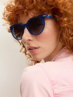 Oliver Bonas Faux Tortoiseshell Preppy Acetate Sunglasses