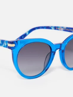 Oliver Bonas Faux Tortoiseshell Preppy Acetate Sunglasses