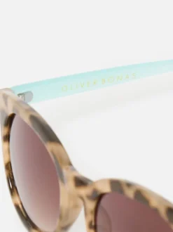 Oliver Bonas Preppy Faux Round Sunglasses