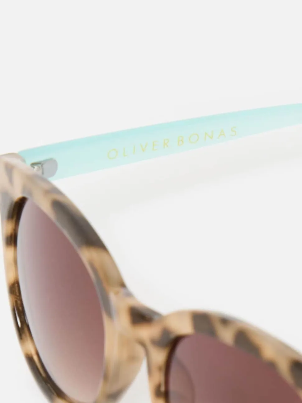 Oliver Bonas Preppy Faux Round Sunglasses