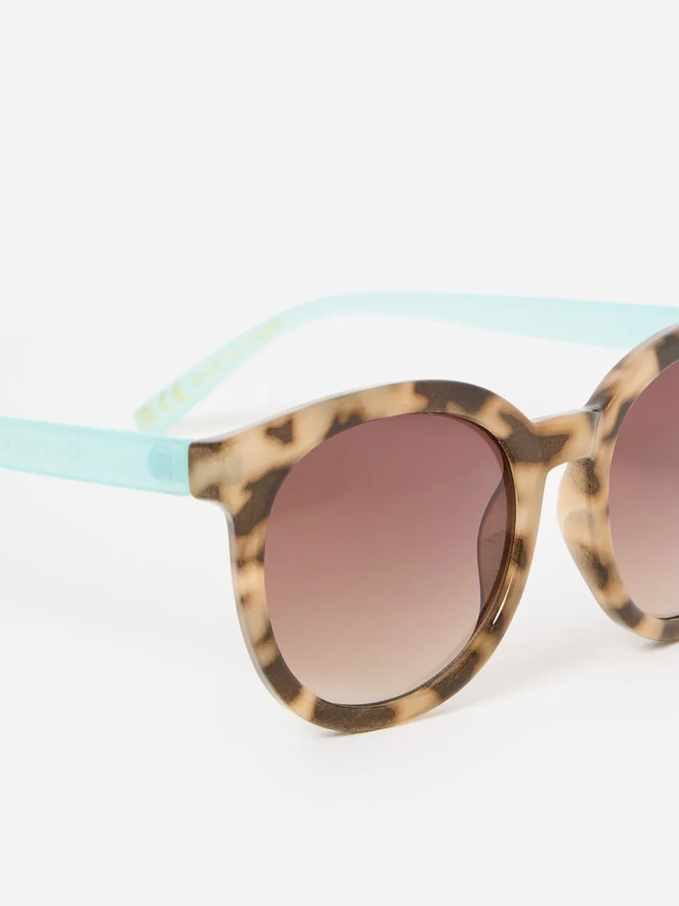 Oliver Bonas Preppy Faux Round Sunglasses