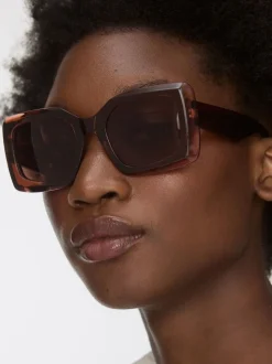 Oliver Bonas Square Acetate Sunglasses