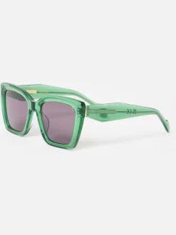 Oliver Bonas Square Cat Eye Acetate Sunglasses