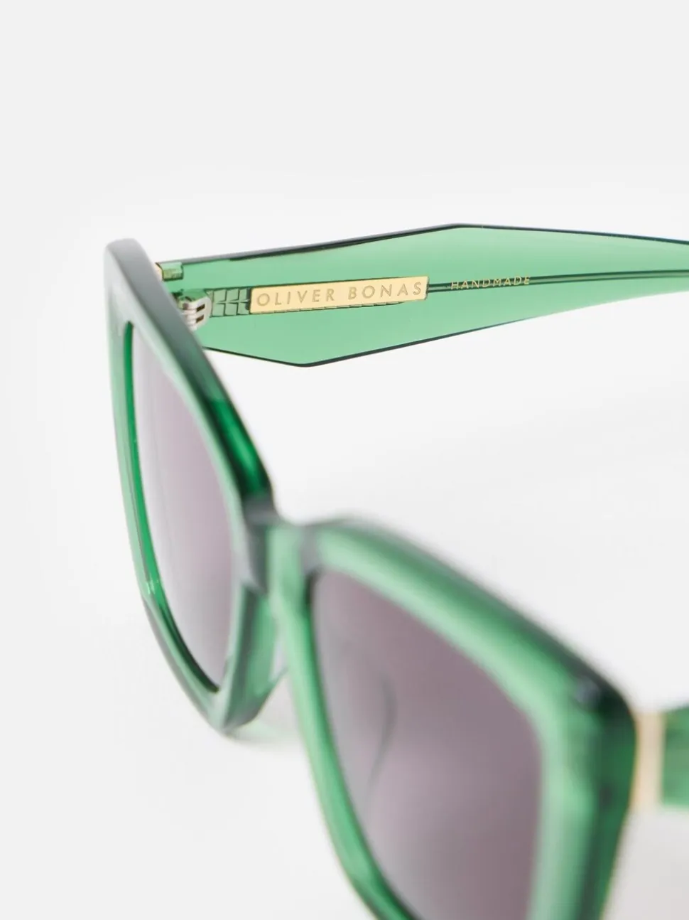 Oliver Bonas Square Cat Eye Acetate Sunglasses