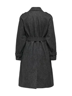 ONLY Herringbone Winter Trench Coat