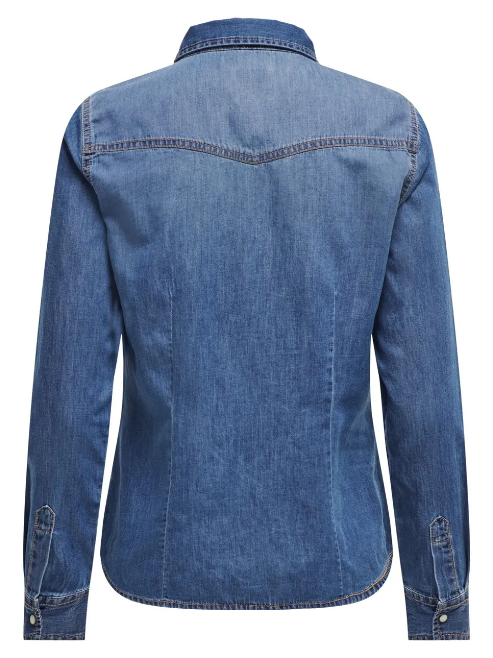 ONLY lichtgewicht denim overhemd van 100% katoen