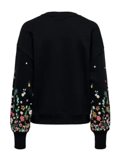ONLY Long Sleeve Flower Detail Jumper
