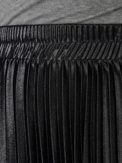 ONLY Metallic Pleated Midi Skirt