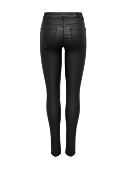 ONLY Mid Waist Coated Trousers