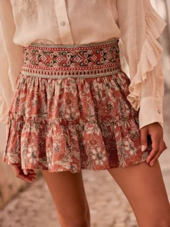 Oranje - Boho Rara Mini Skirt