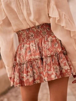 Oranje - Boho Rara Mini Skirt