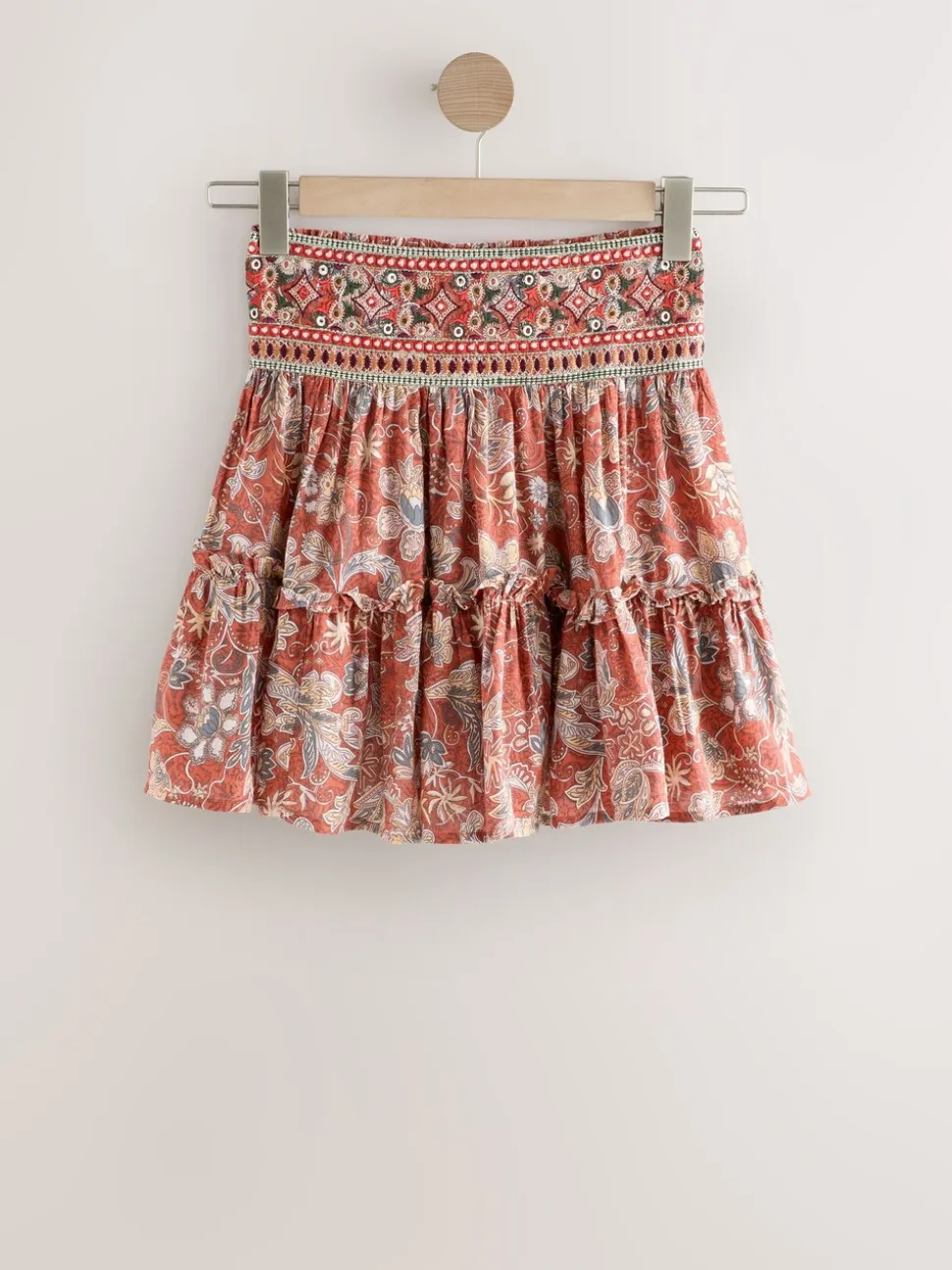 Oranje - Boho Rara Mini Skirt