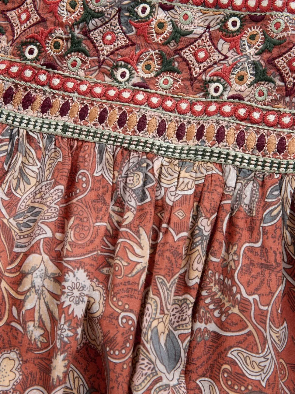 Oranje - Boho Rara Mini Skirt