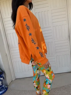 Oranje - Never Fully Dressed Embroidered Sweatshirt