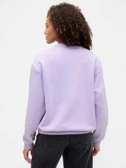 Paars - Gap - Relaxed sweatshirt met logo
