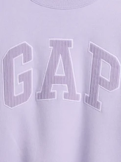 Paars - Gap - Relaxed sweatshirt met logo