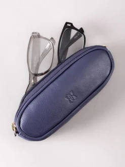 Paars - Lakeland Leather dubbele brillenkoker