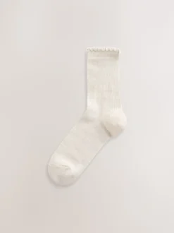 Paars - Lettuce Welt Ankle Socks 5 Pack