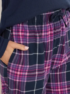 Paars - Long Tall Sally geruite pyjama