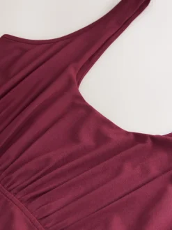 Paarsblauw - Jersey Waisted Summer Midi Dress