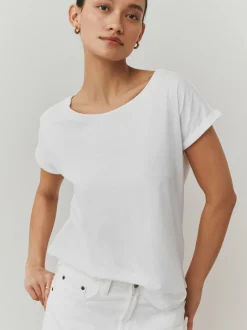 Paars/blauw/botergeel/roze/wit - Set van 5 T-shirts met kapmouwtjes
