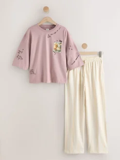 Paarse Ontbijt - Pyjama met korte mouwen
