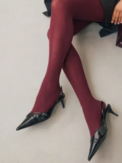 Paarsrood - 60-denier panty's, verpakking van 1