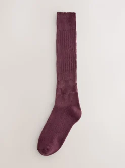 Paarsrood - Longline Slouchy Socks 1 Pack